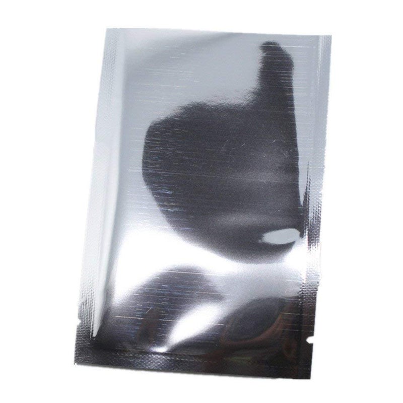 PABCK 500 Pack 2.4x3.5 inch (Usable Size 2x3.1 inch) Silver Foil Pouch Heat Seal Bulk Food Storage Bags Vacuum Sealer Wrapping - Image 1